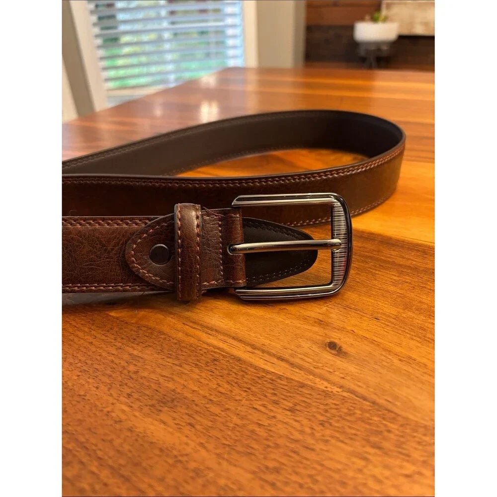 Leather Brown Mens Belts Size 54”